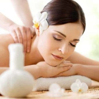 Back Massage And Frangipanis