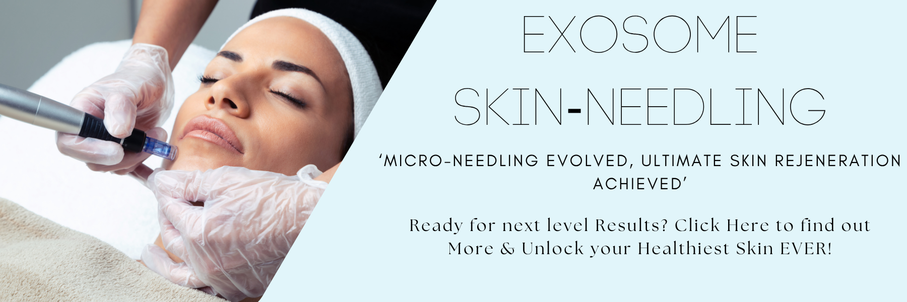 Exosome Skin Needling Banner