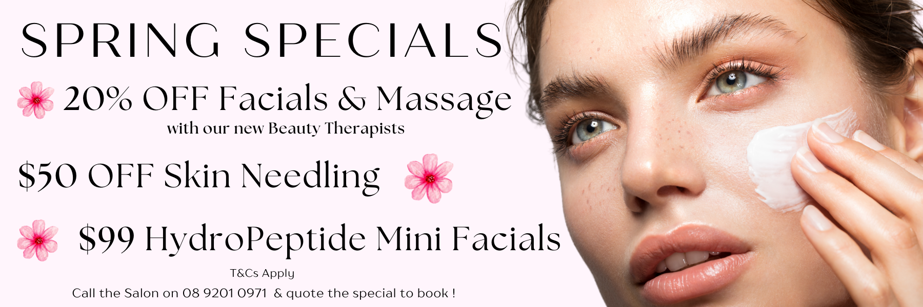 Spring Facials Banner